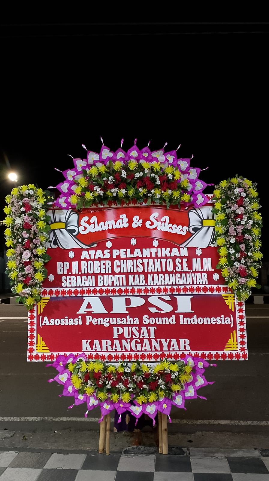 Karangan Bunga Sertijab