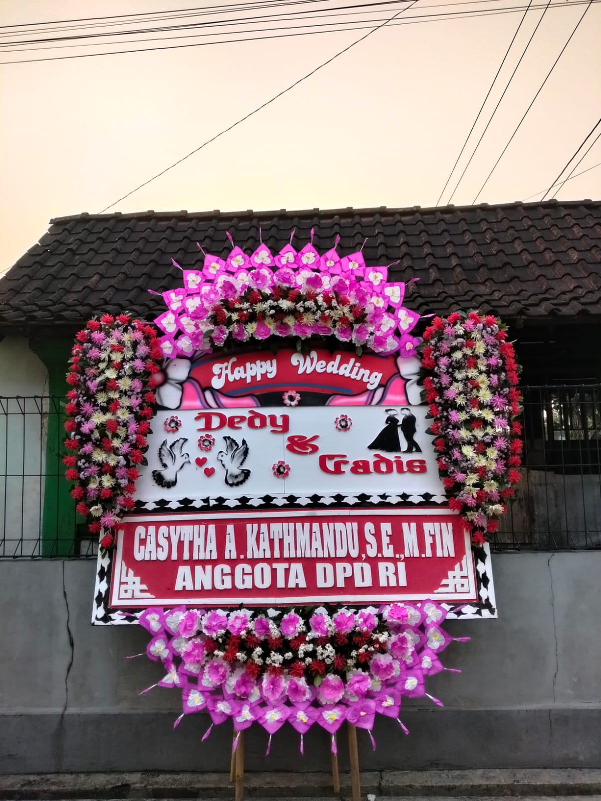 Karangan Bunga Wedding
